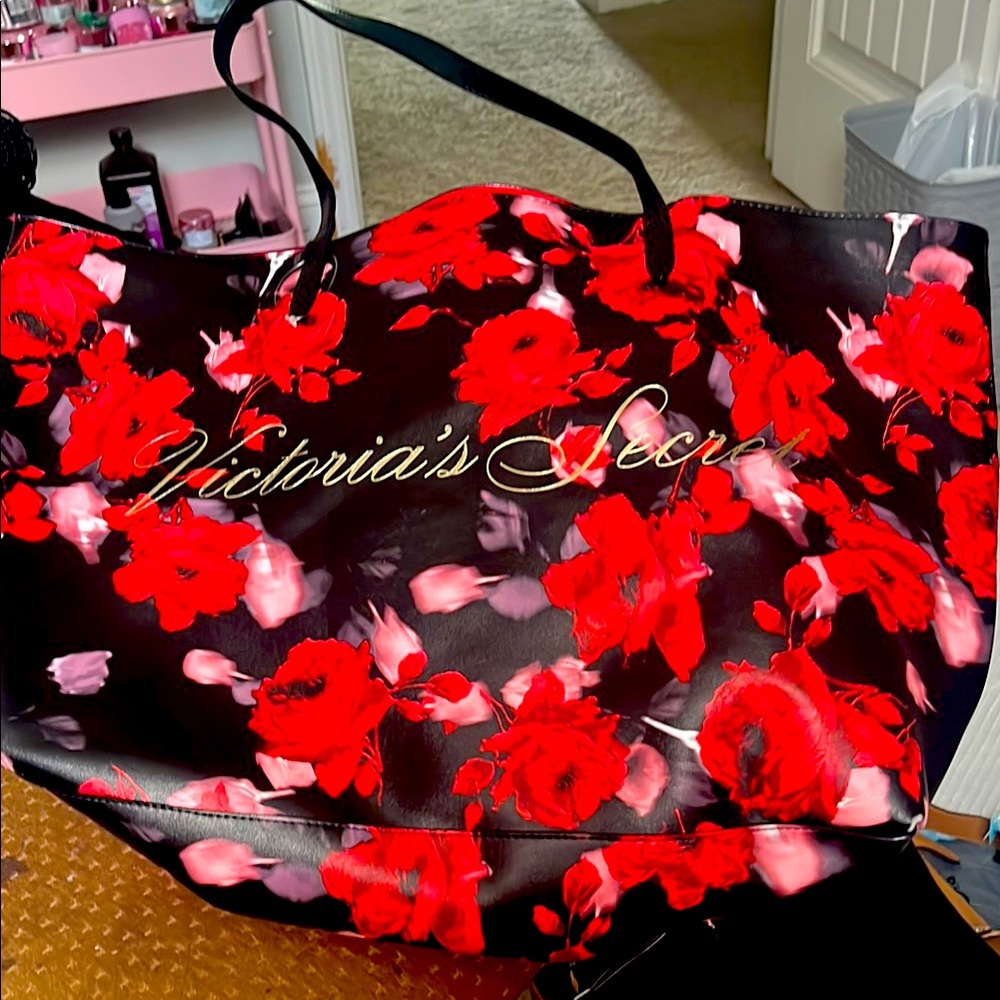 Red Floral Women's Bag